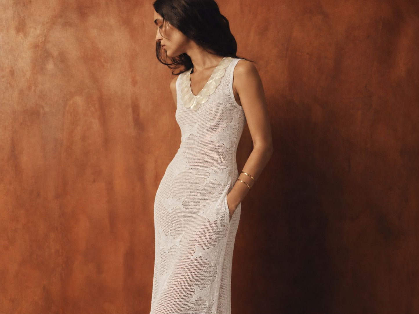 VESTIDO MAXI SERENA CON CONCHAS